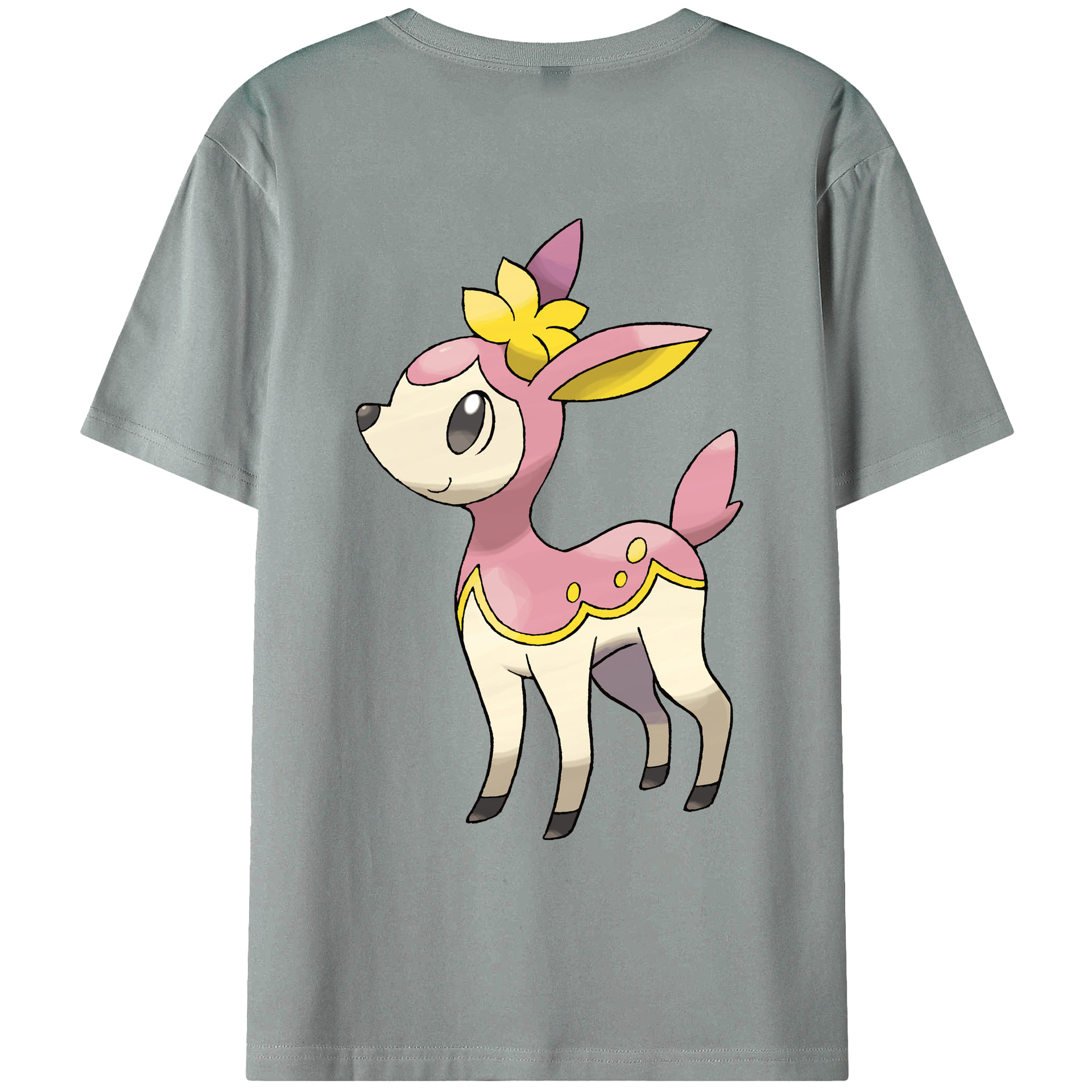 （画像用） ポケットモンスター Pokémon 綿100％ メンズ半袖Tシャツ（バックプリント） 通気性